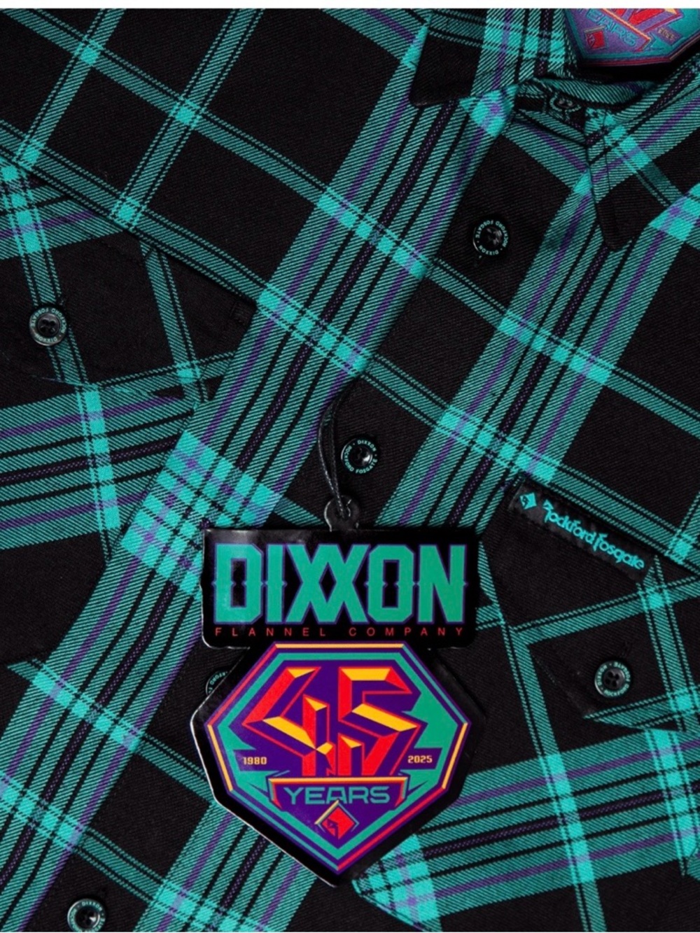 DIXXON Rockford Fosgate Flannel. 45th anniversary. New - Picture 9 of 10